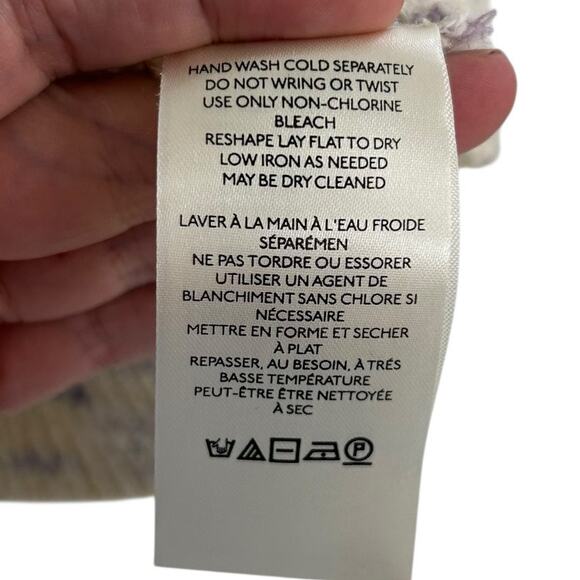 by Anthropologie Tan Multicolor Gardenia Button-Up Sweater Vest Womens Medium - Picture 4 of 6